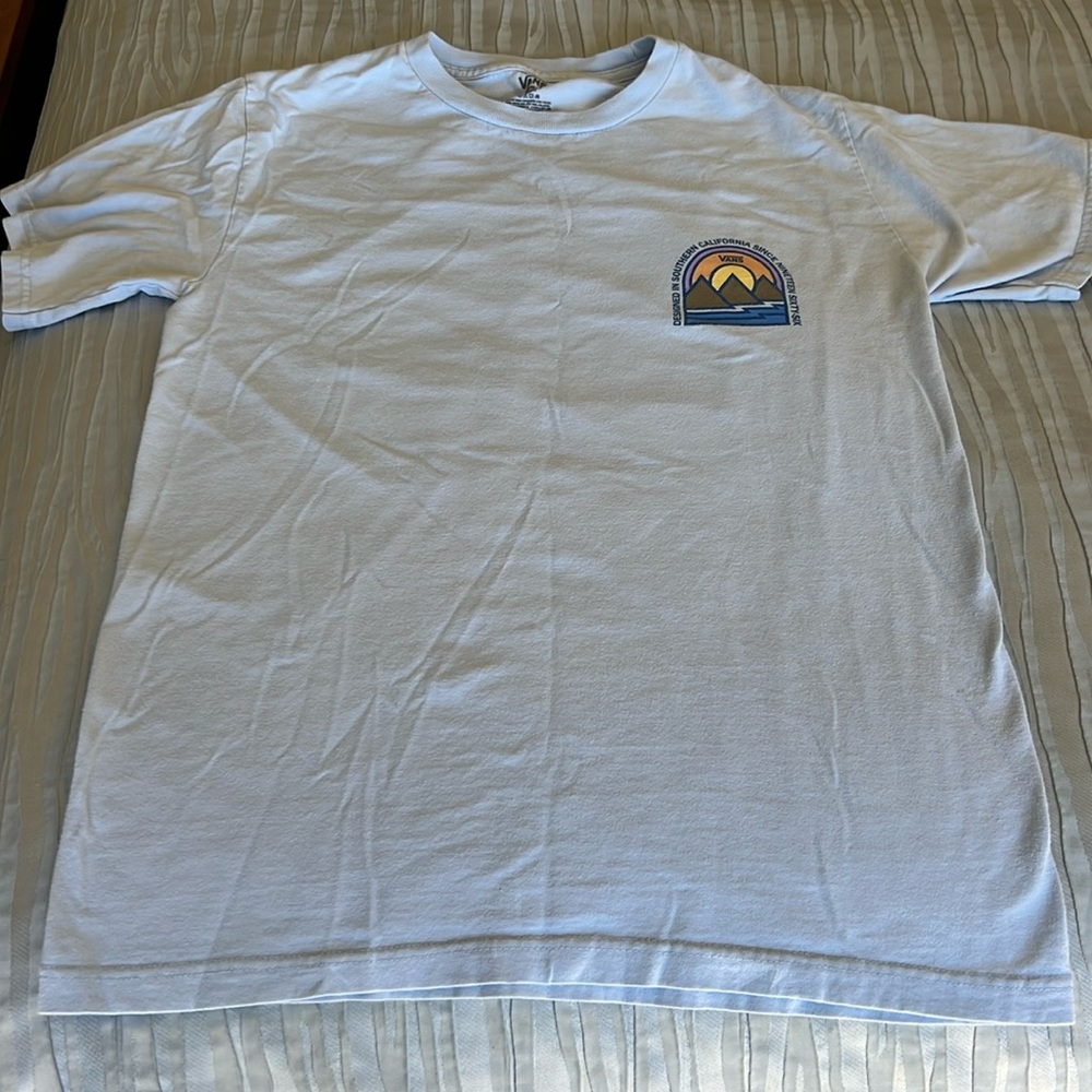 Vans youth, boys, small short sleeve light blue T-shirt